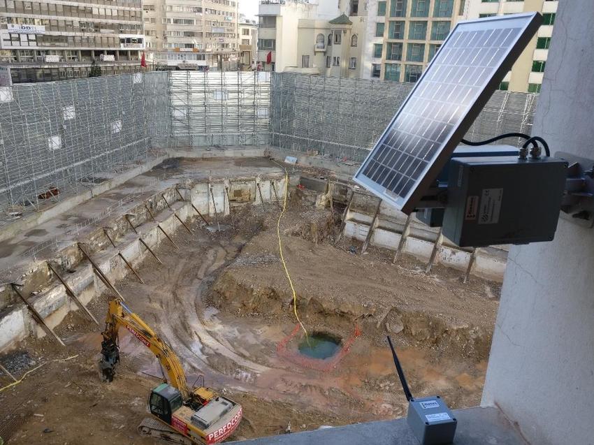 Royal Mansour, instrumentation excavation vue aérienne